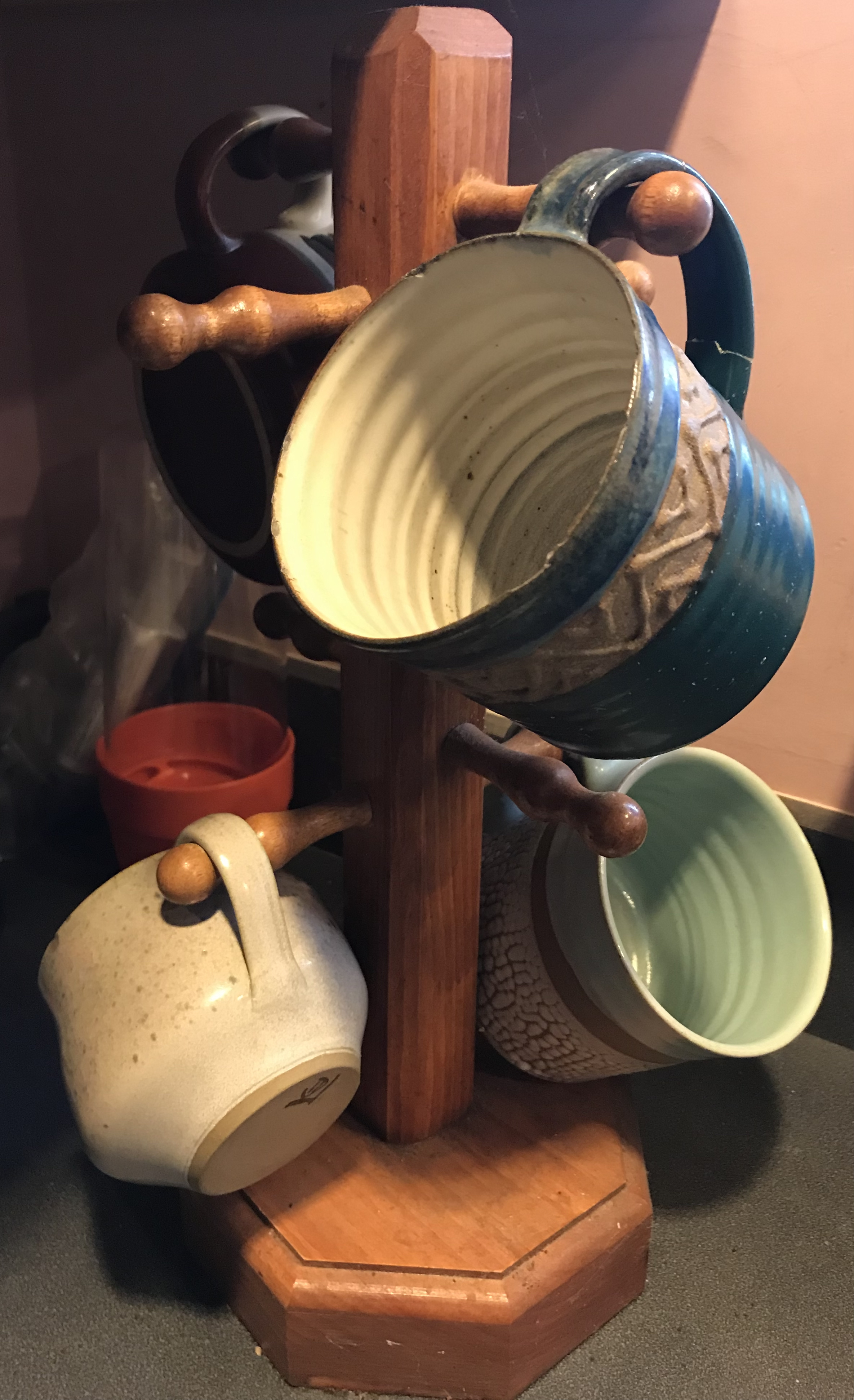 A mug rack I built